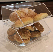 Load image into Gallery viewer, Bread Bin SKU 82987634 | Bakery Display Box Acrylic Perspex Clear Storage
