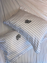 Lade das Bild in den Galerie-Viewer, Grau und weiß Stripe White Candy Stripe Bettwäsche Set Duvet Cover Bett Wäsche Oxford Pillowcases Striped
