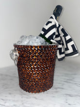 Charger l&#39;image dans la galerie, Pierres rouges Perles Cristaux Faux Diamante Diamonds Champagne Ice Bucket Drinks Cooler Stainless Steel
