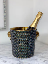 Charger l&#39;image dans la galerie, Pierres rouges Perles Cristaux Faux Diamante Diamonds Champagne Ice Bucket Drinks Cooler Stainless Steel
